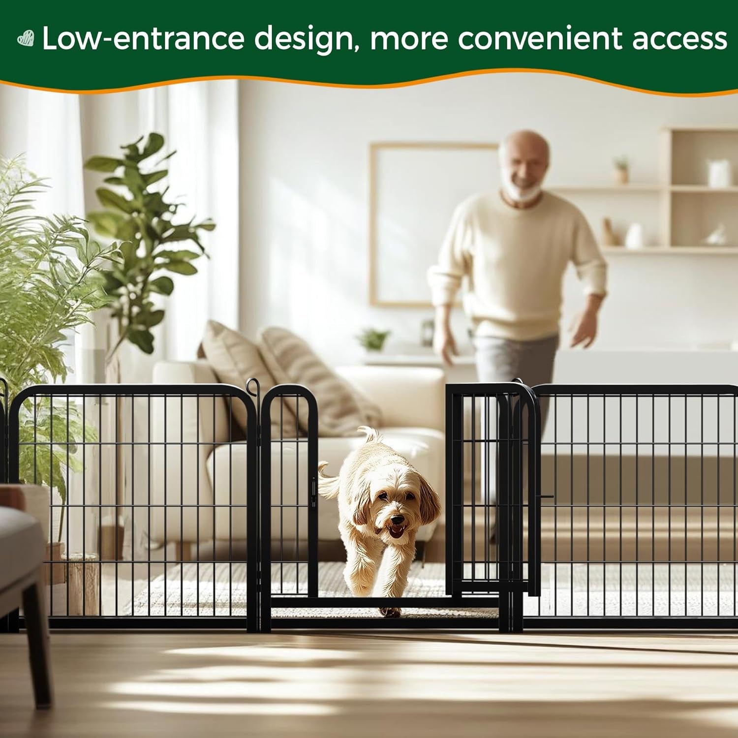 Heavy Duty Dog Playpen- 16 Penel Indoor  And Outdoor Exercise Pen