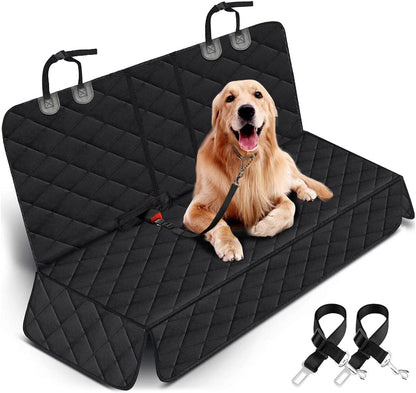Waterproof Dog Car Seat Cover -Non-Slip Black Seat Protector
