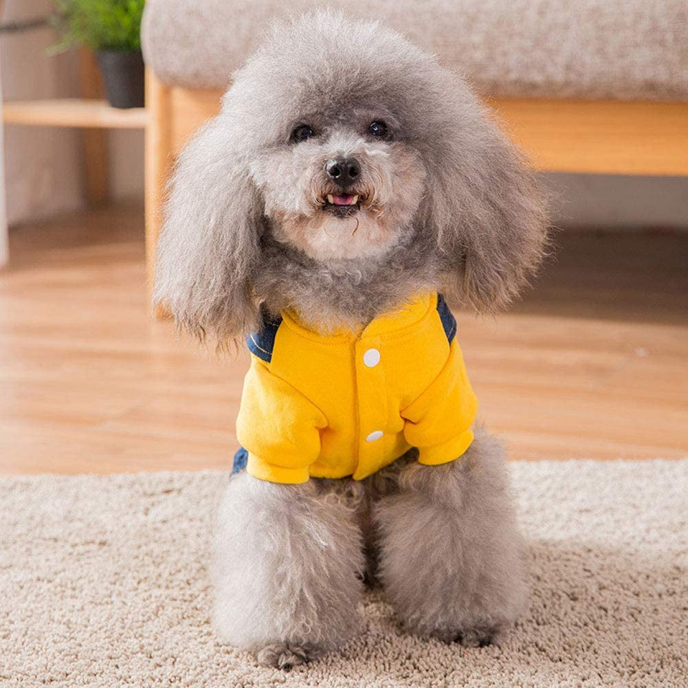 Dog Costume Clothes, Cute Denim Overalls for Small & Medium Pets