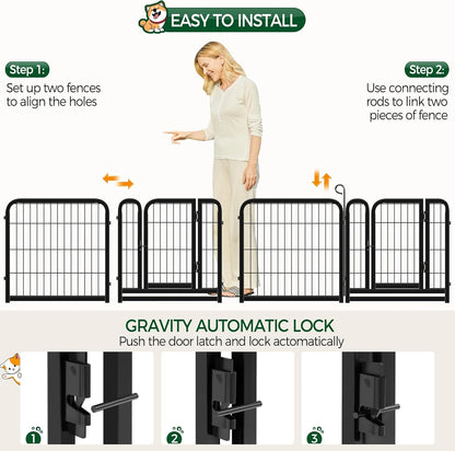 Heavy Duty Dog Playpen- 16 Penel Indoor  And Outdoor Exercise Pen