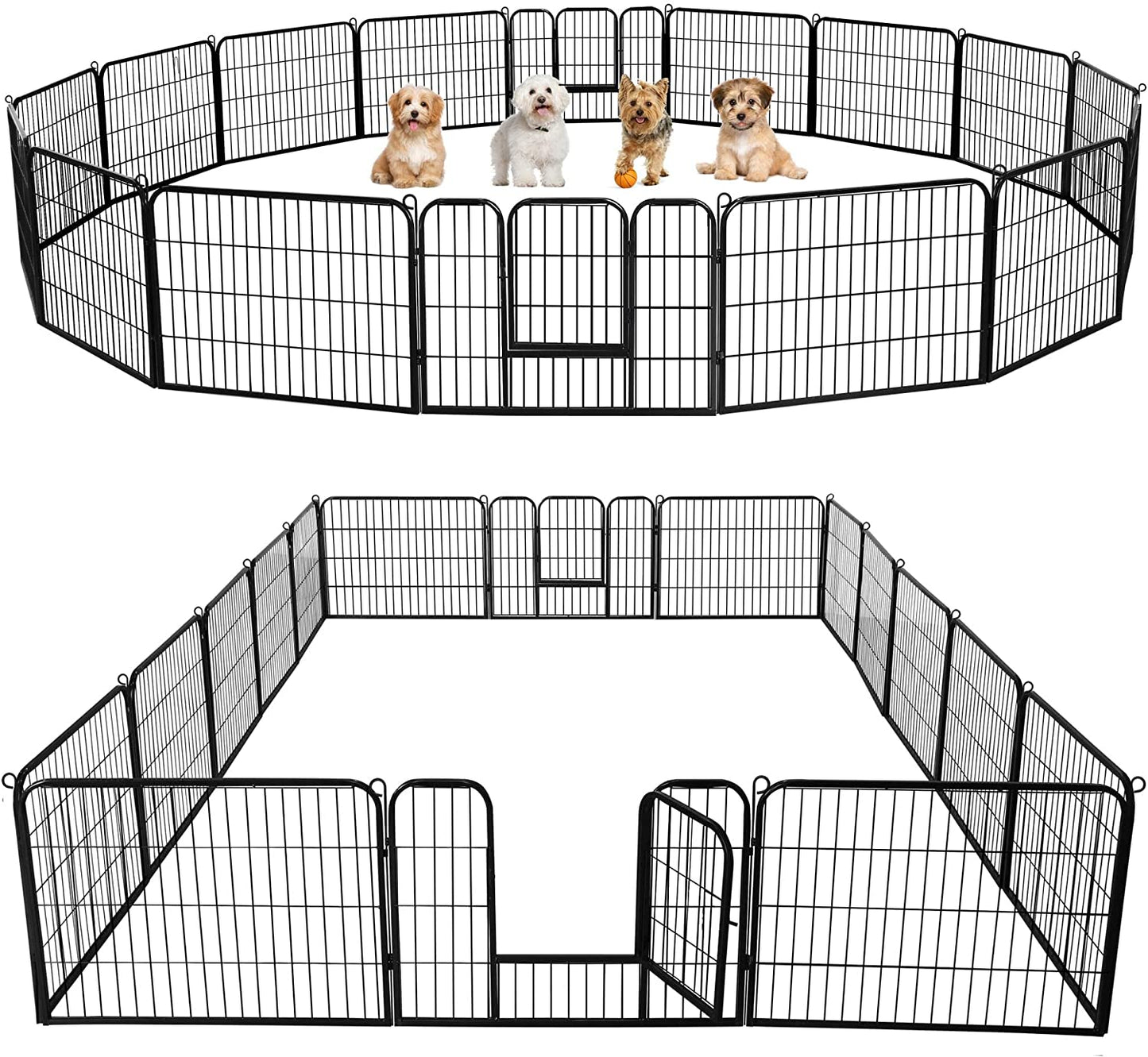 Heavy Duty Dog Playpen- 16 Penel Indoor  And Outdoor Exercise Pen