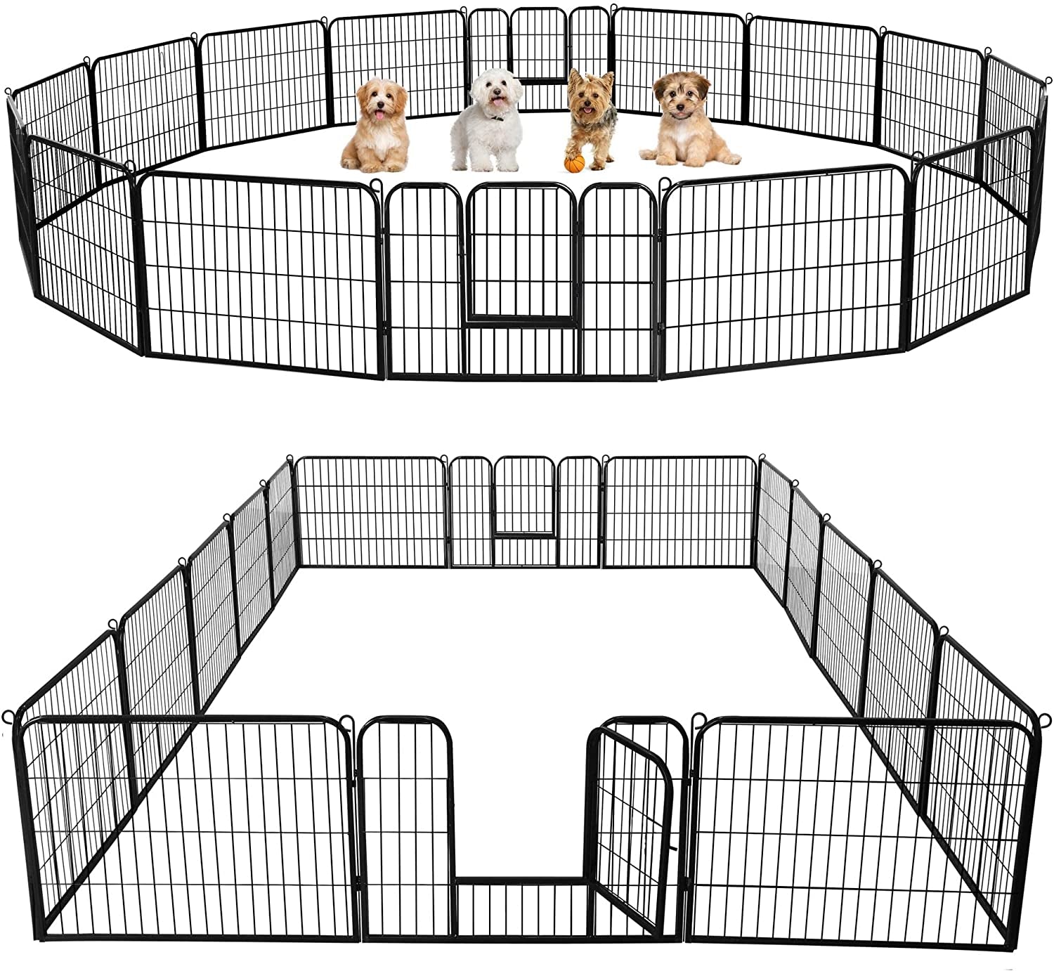 Heavy Duty Dog Playpen- 16 Penel Indoor  And Outdoor Exercise Pen