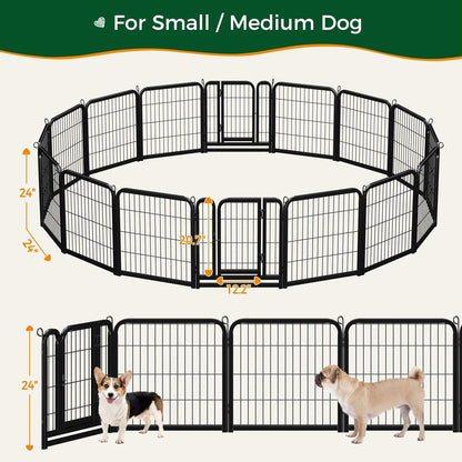 Heavy Duty Dog Playpen- 16 Penel Indoor  And Outdoor Exercise Pen