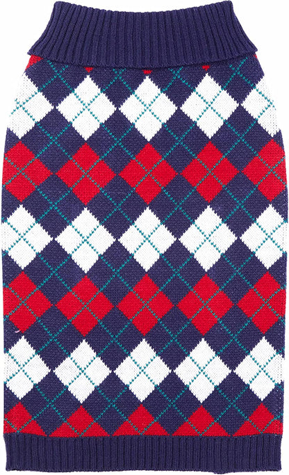 Chic Argyle All over Dog Sweater 